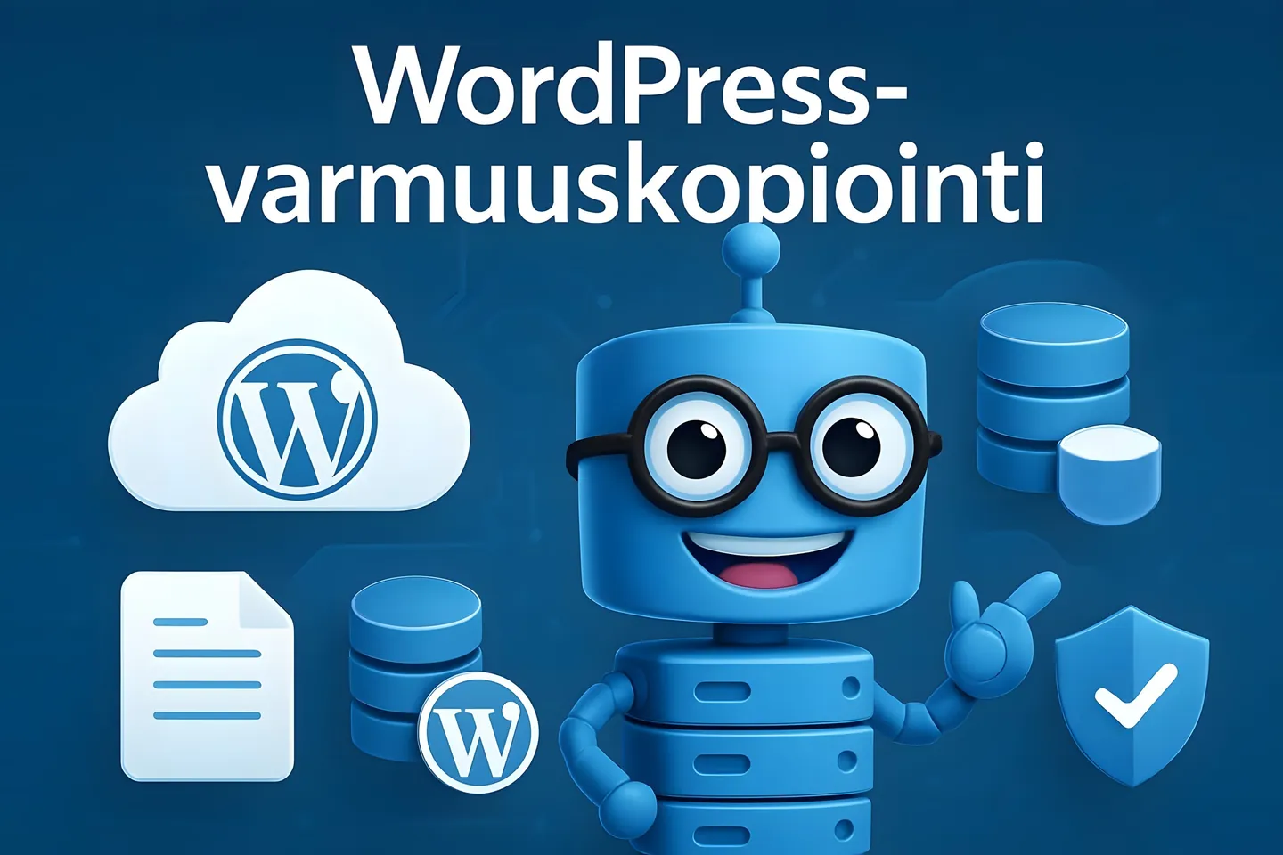 Usein kysyttyä WordPress-varmuuskopioinnista - Hostaan robotti opettaa varmuuskopioinnin (backup) perusteet