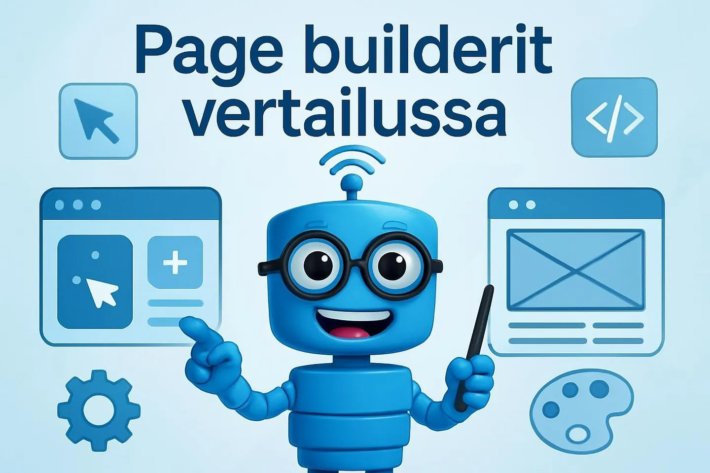 Hostaanin robotti vertailee eri WordPressin page builderit eli sivunrakentajat