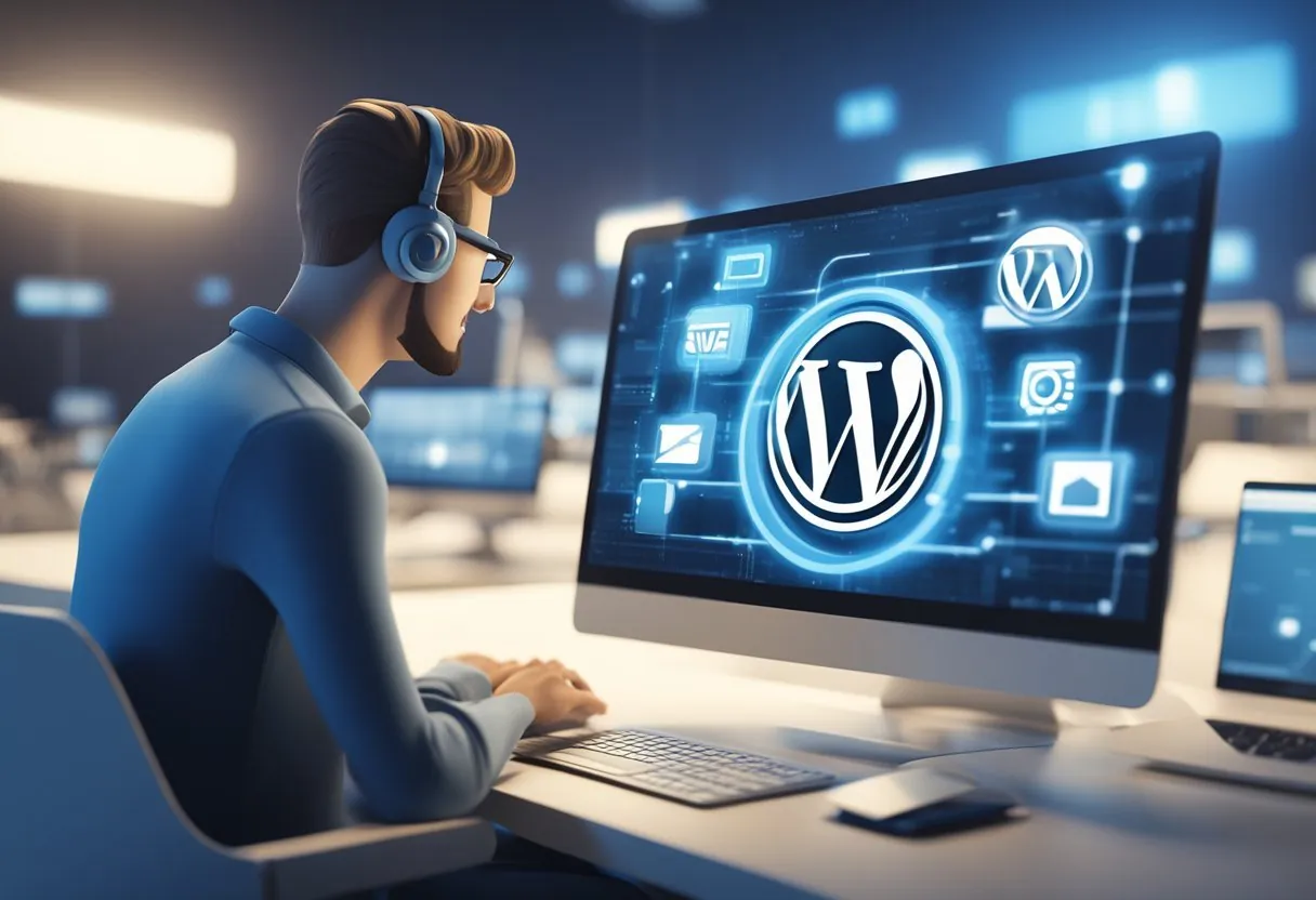 Kannattaako kotisivut tehdä itse? Piirroshahmo tekee WordPress-verkkosivuja