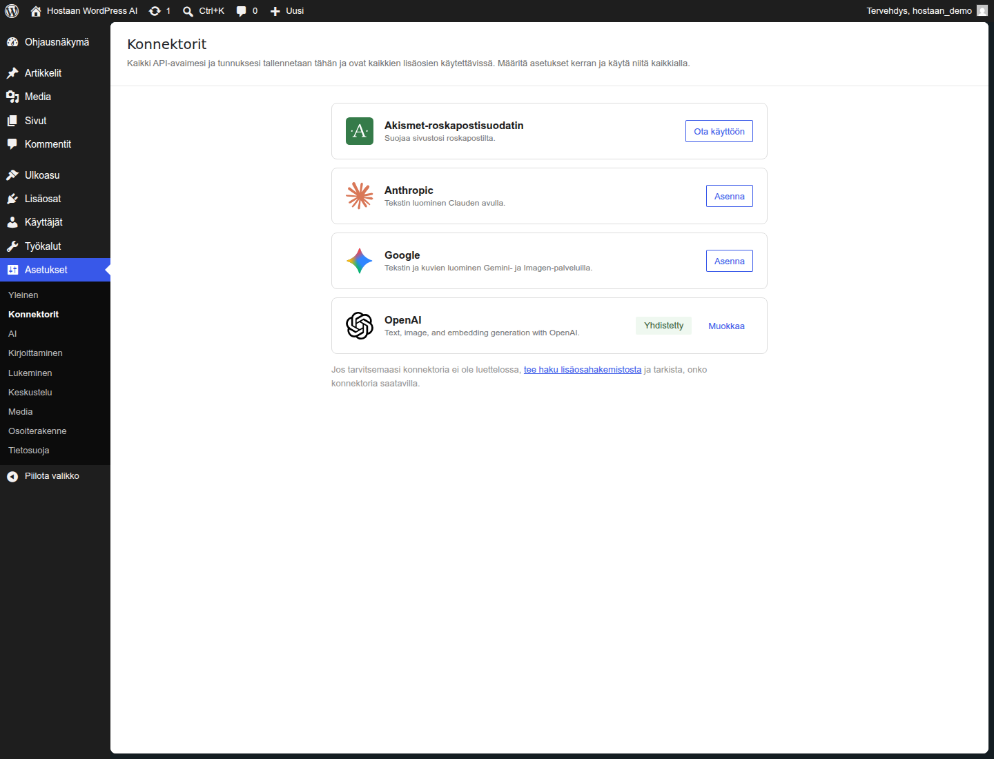 WordPress AI: käyttöönotto ja tekoälyn käyttö editorissa